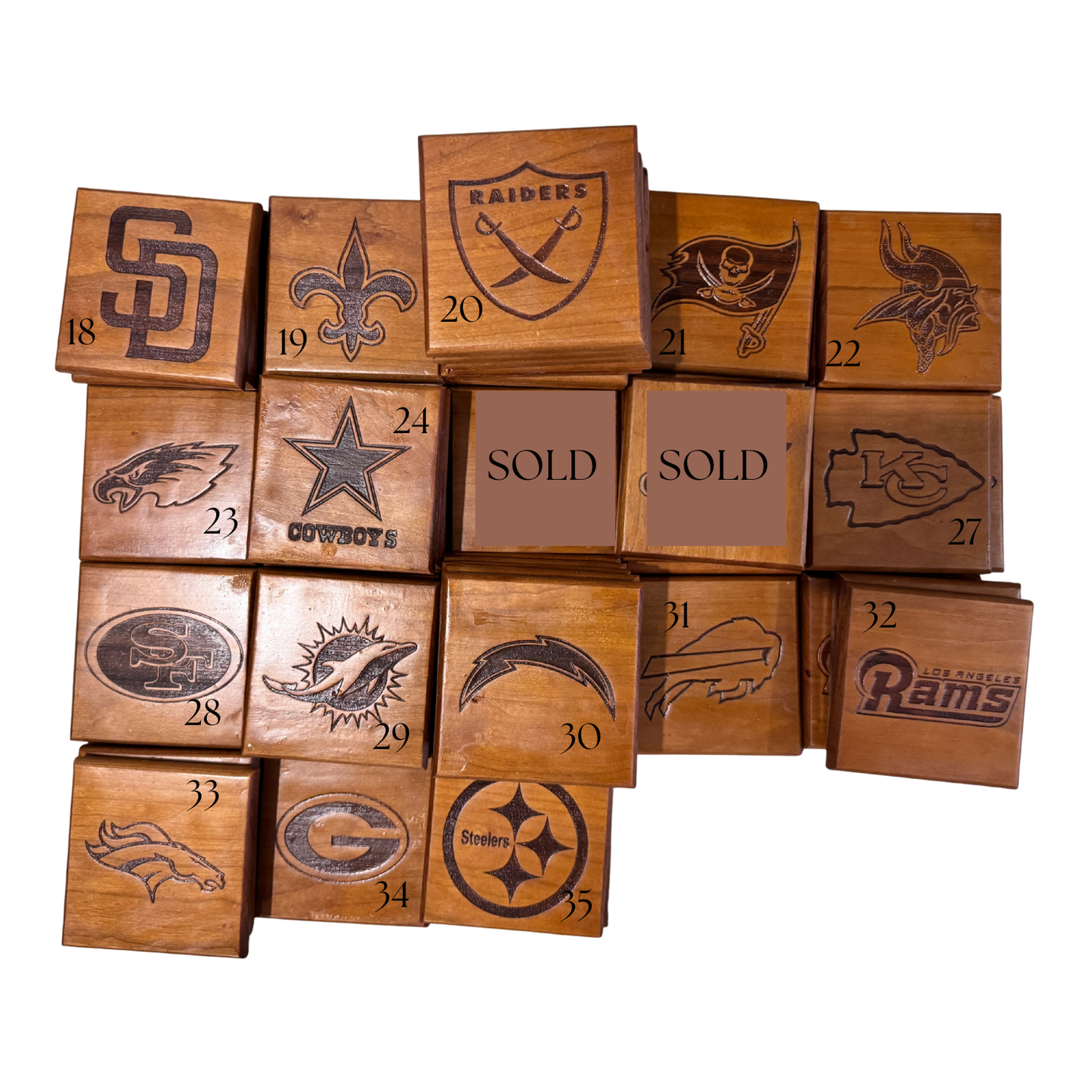 Wood style coasters