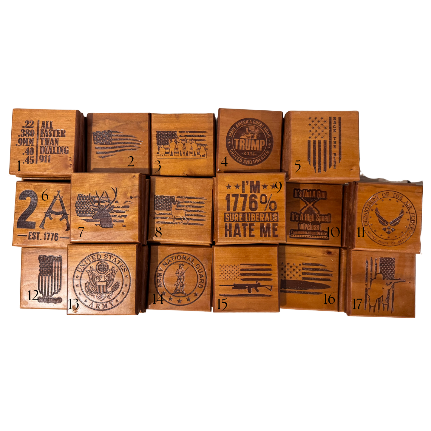 Wood style coasters