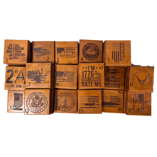 Wood style coasters
